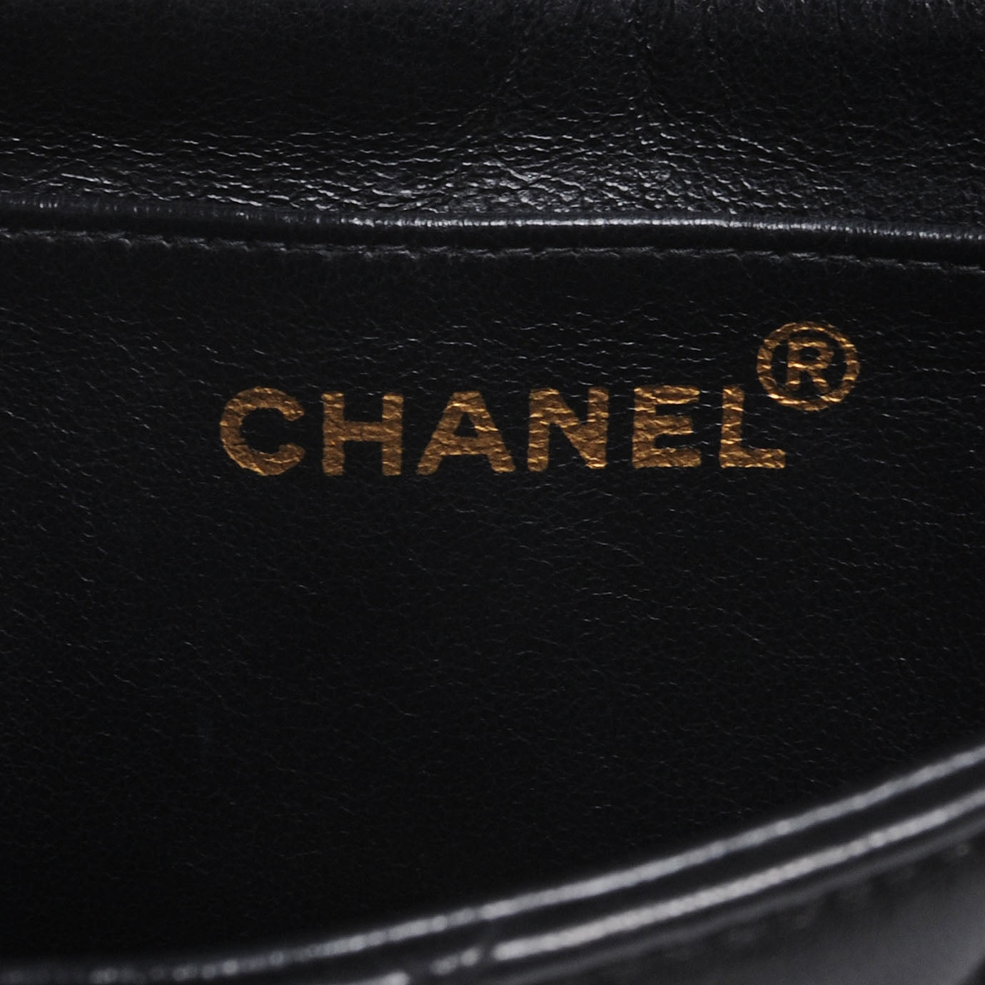 Lambskin Single Flap Black