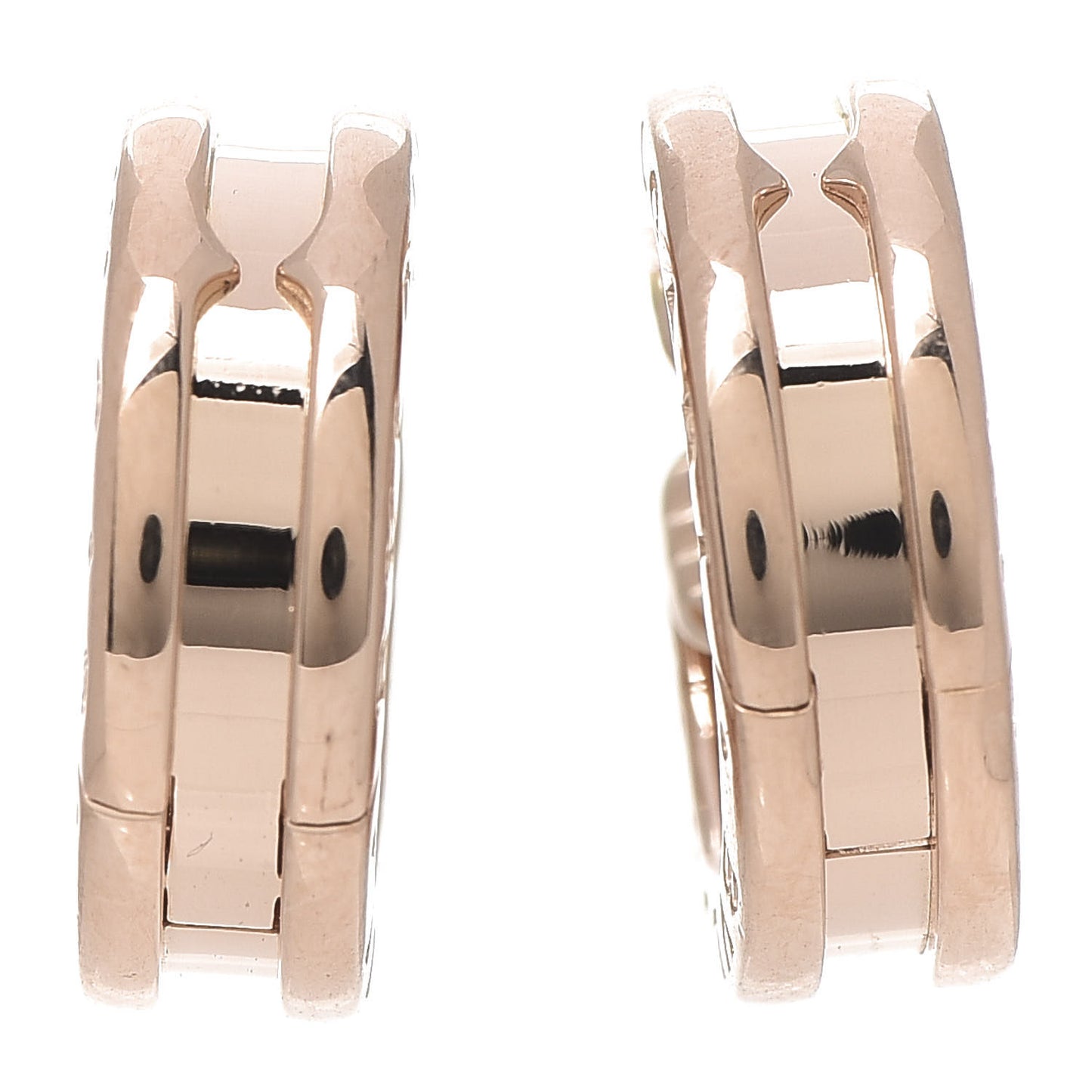 18K Rose Gold Small B.Zero1 Hoop Earrings