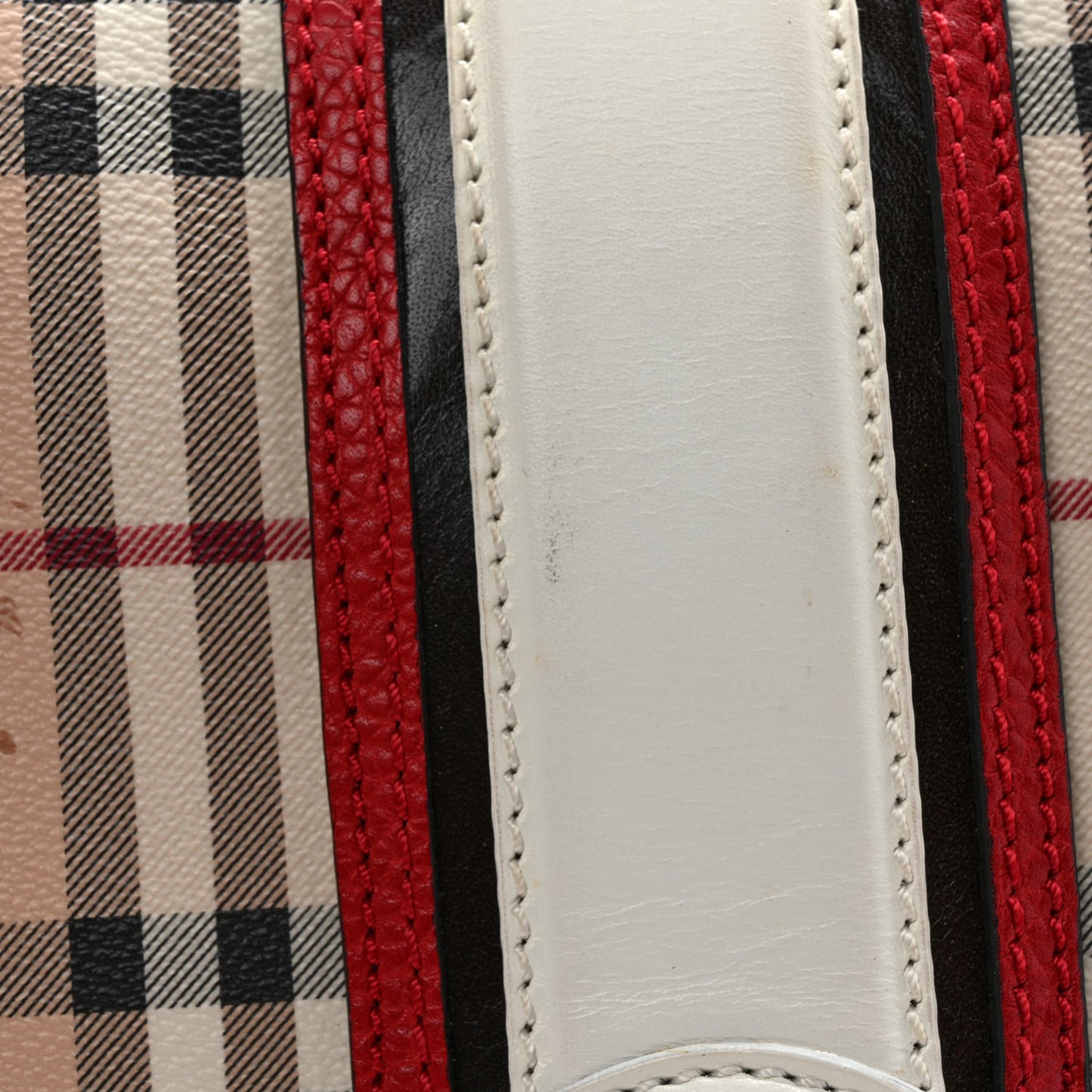 Haymarket Check Messenger Military Red White