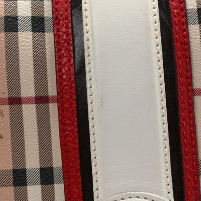 Burberry Haymarket Check Messenger Military Red White 11 of 11