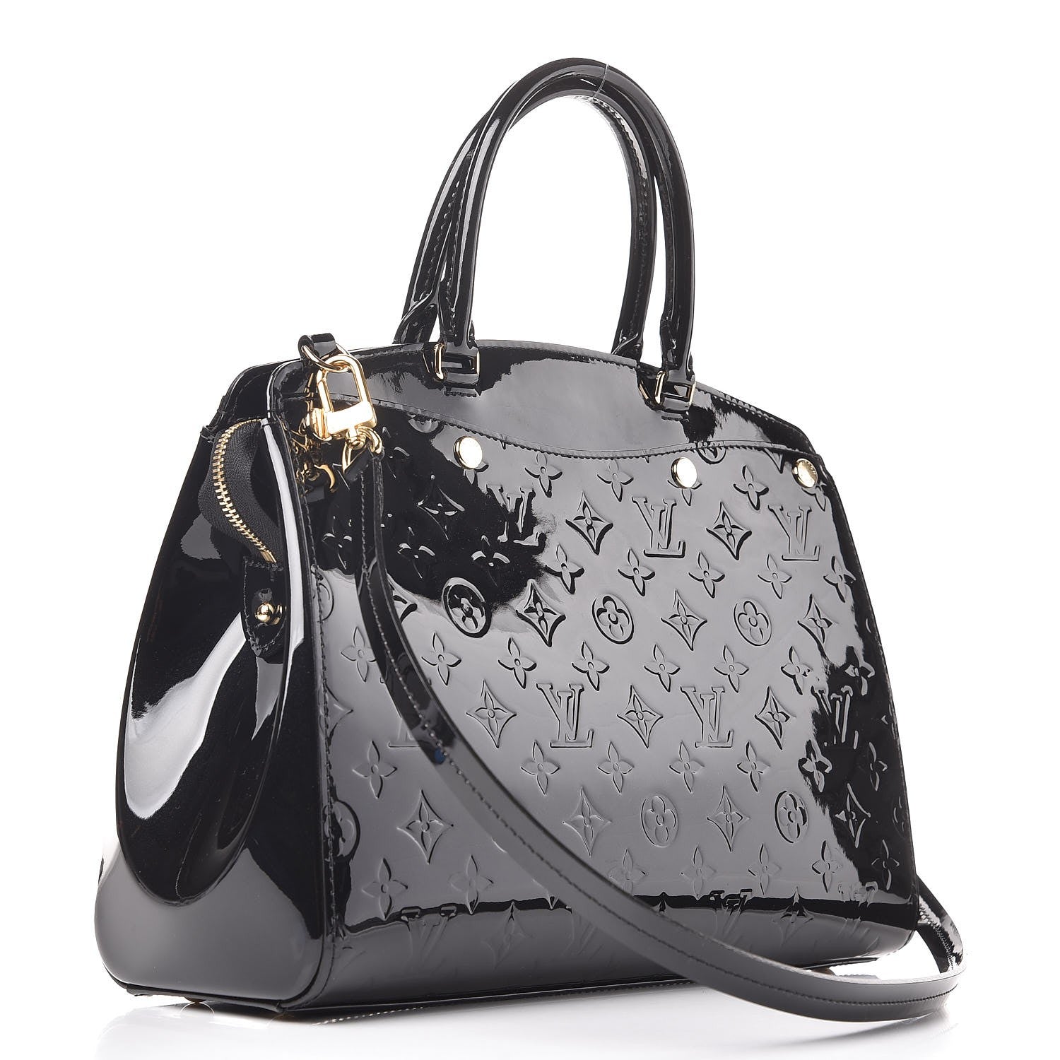 Louis Vuitton Vernis Brea MM Black 4 of 8