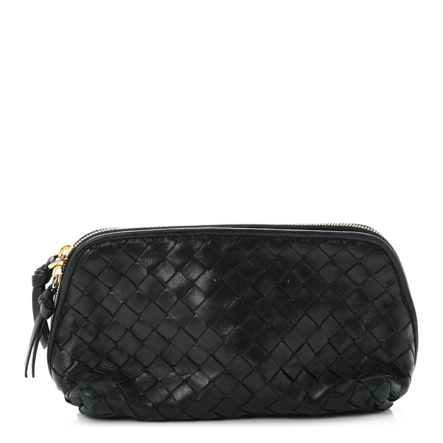 Bottega Veneta Nappa Intrecciato Cosmetic Pouch Black 1 of 11