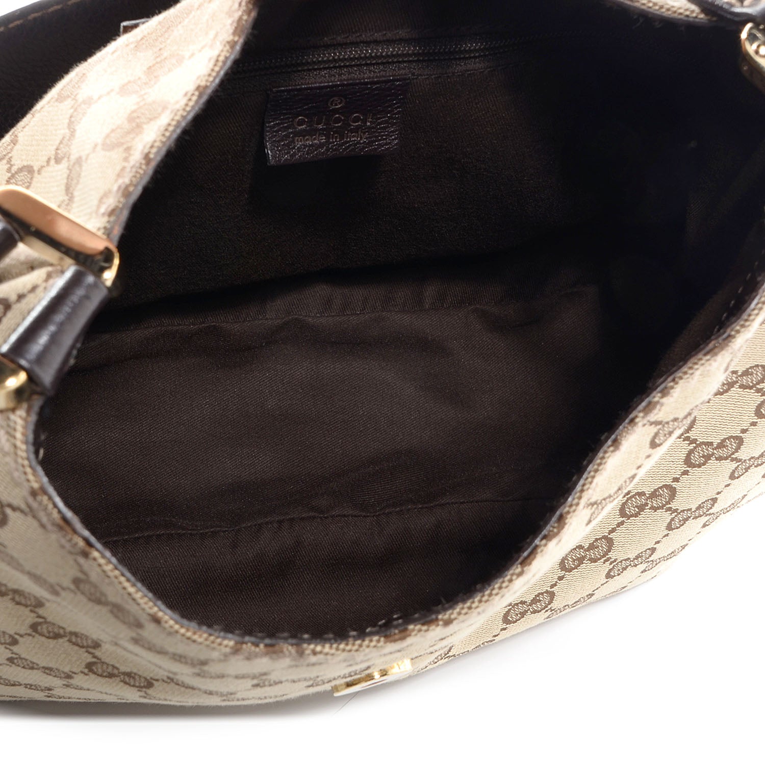 Gucci Monogram New Ladies Web Medium Hobo Brown 5 of 7
