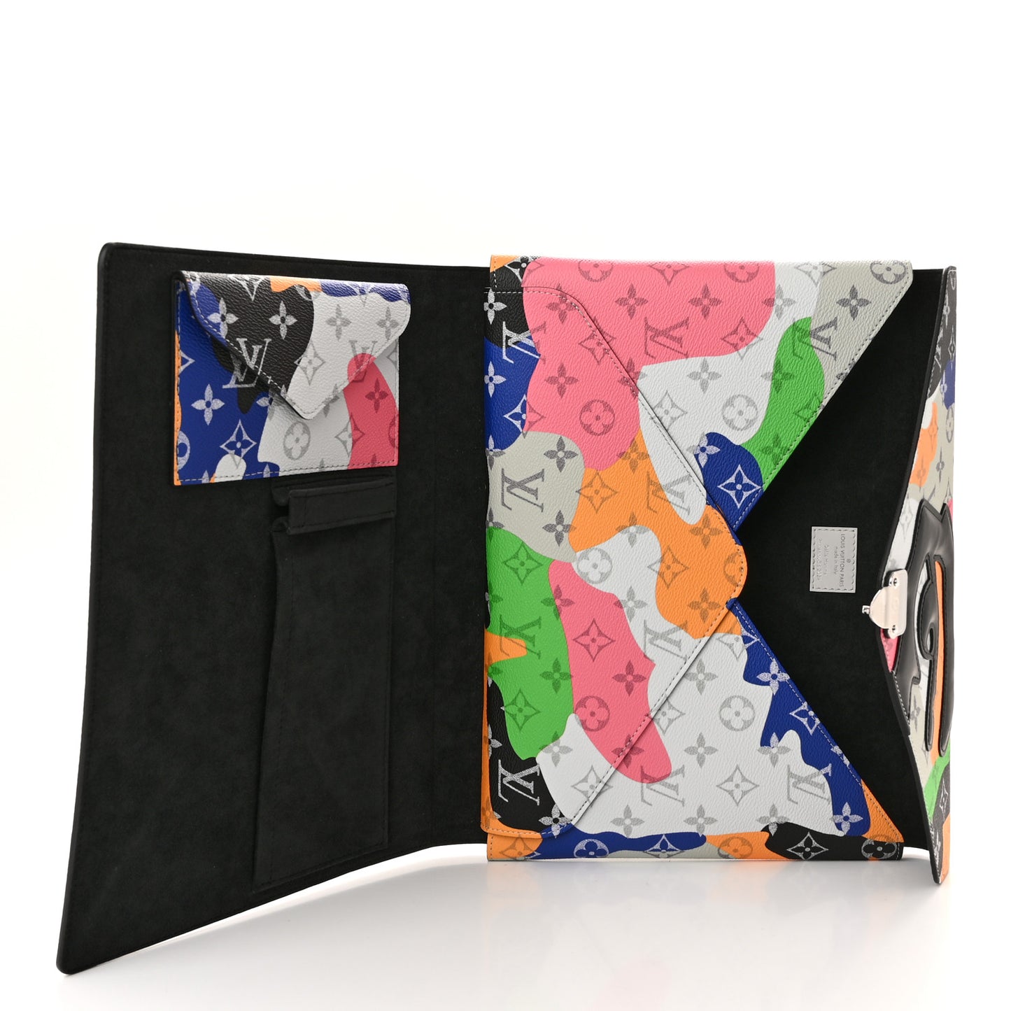 Monogram Portrait Mark Folder Laptop Sleeve Multicolor