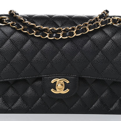 Chanel Caviar Quilted Medium Double Flap Black 7 of 10