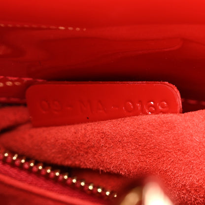 Christian Dior Patent Cannage Small Lady Dior Cherry Red 7 of 11