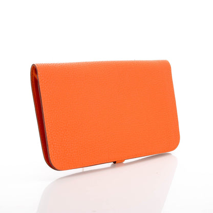 Hermes Togo Dogon Duo Wallet Orange 3 of 9