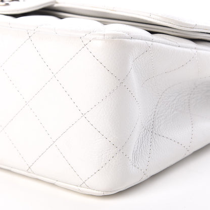 Chanel Caviar Quilted Jumbo Double Flap White 7 of 14