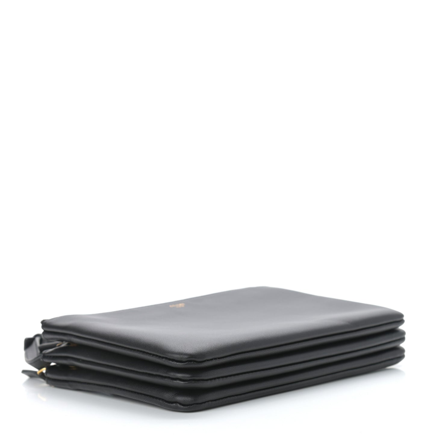 Lambskin Small Trio Crossbody Bag Black