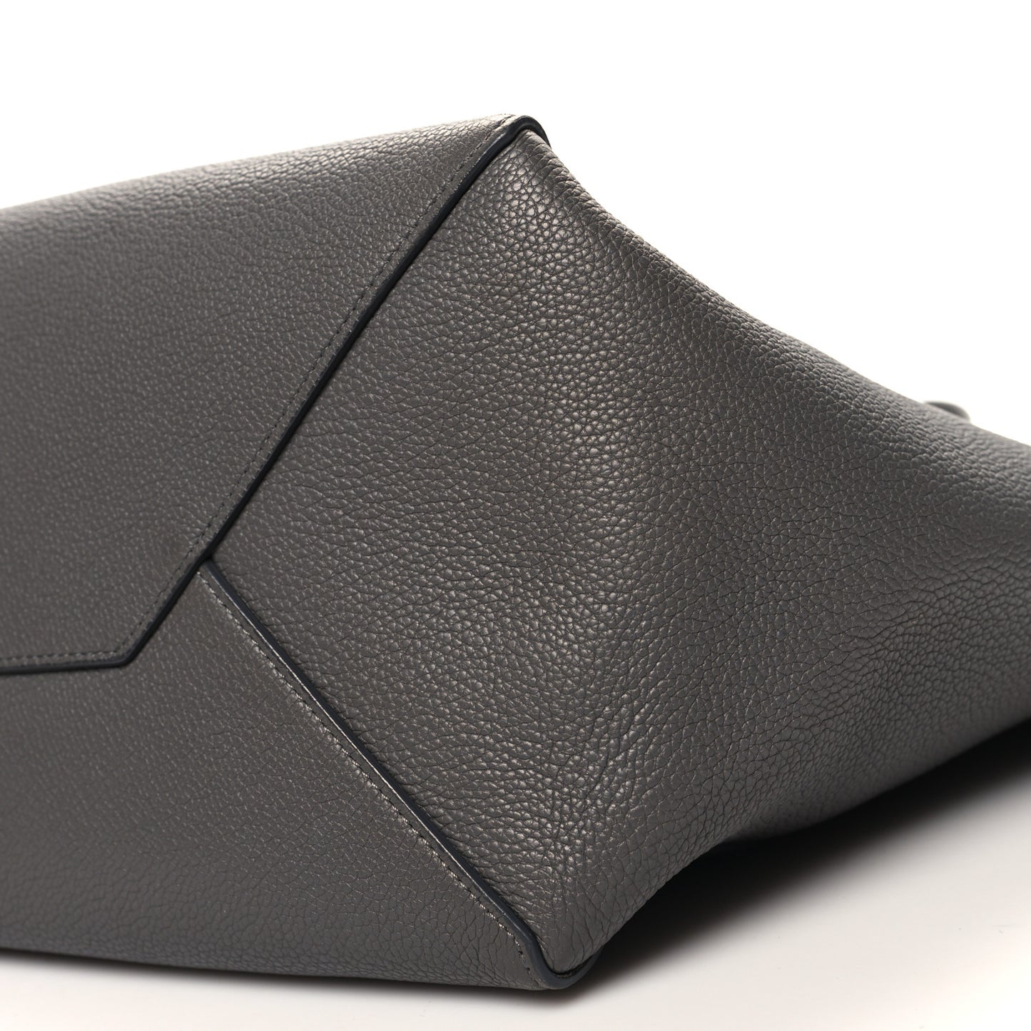 Soft Grained Calfskin Small Belt Cabas Phantom Grey