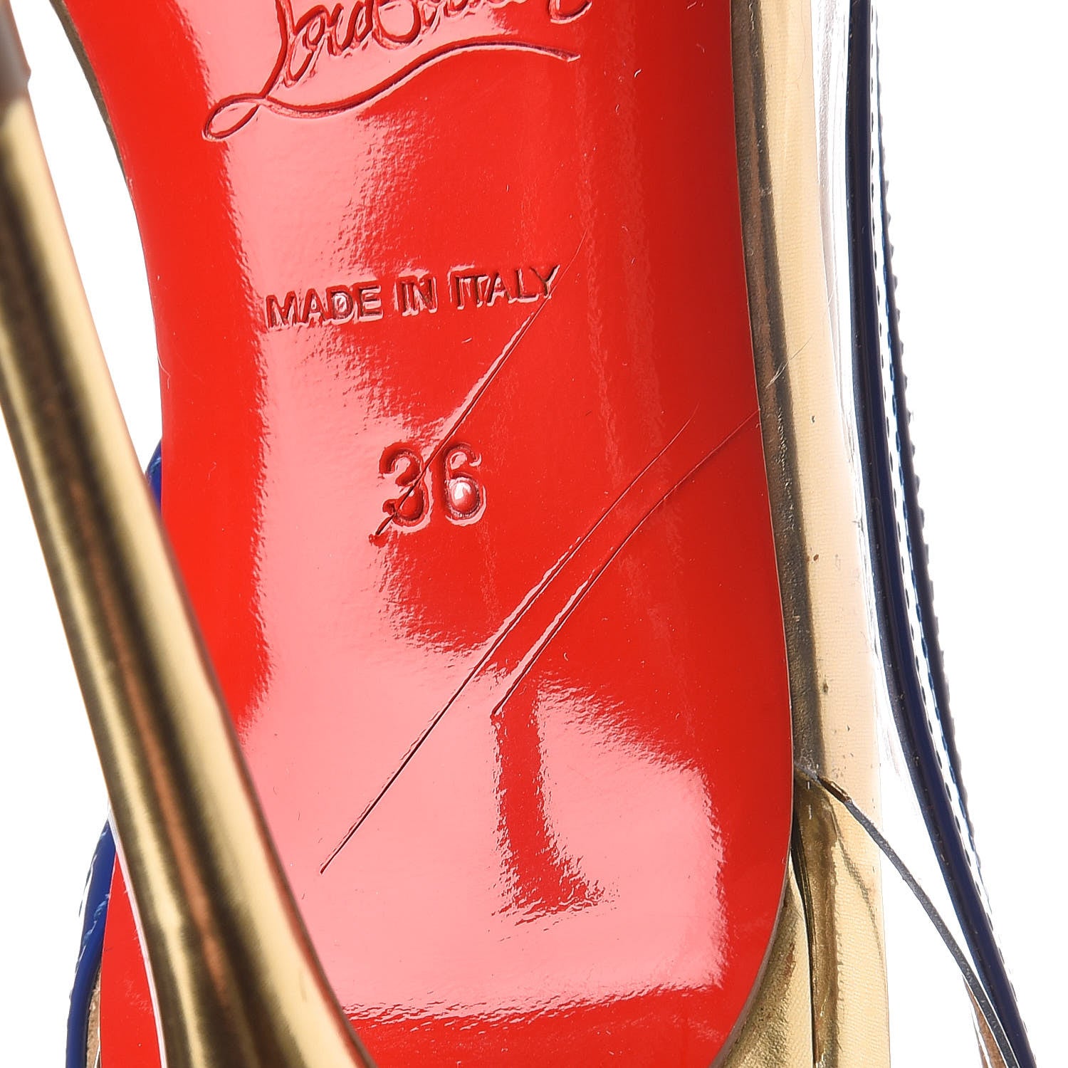 Christian Louboutin Patent PVC Paralili 100 Pumps 36 Corazon 8 of 13