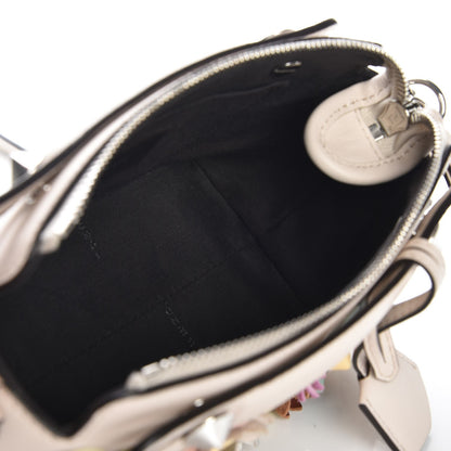 Fendi Vitello Dolce Flowerland Studded Mini By The Way Boston Bag Camelia Multicolor 5 of 9