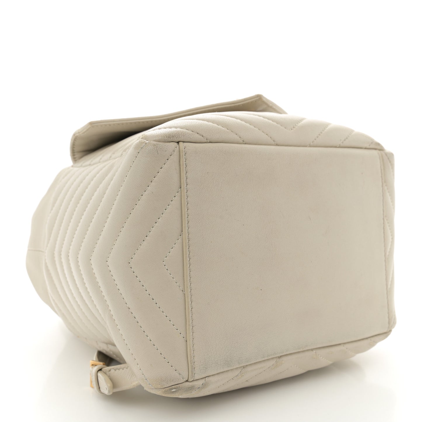 Lambskin Matelasse Monogram Joe Backpack Cream