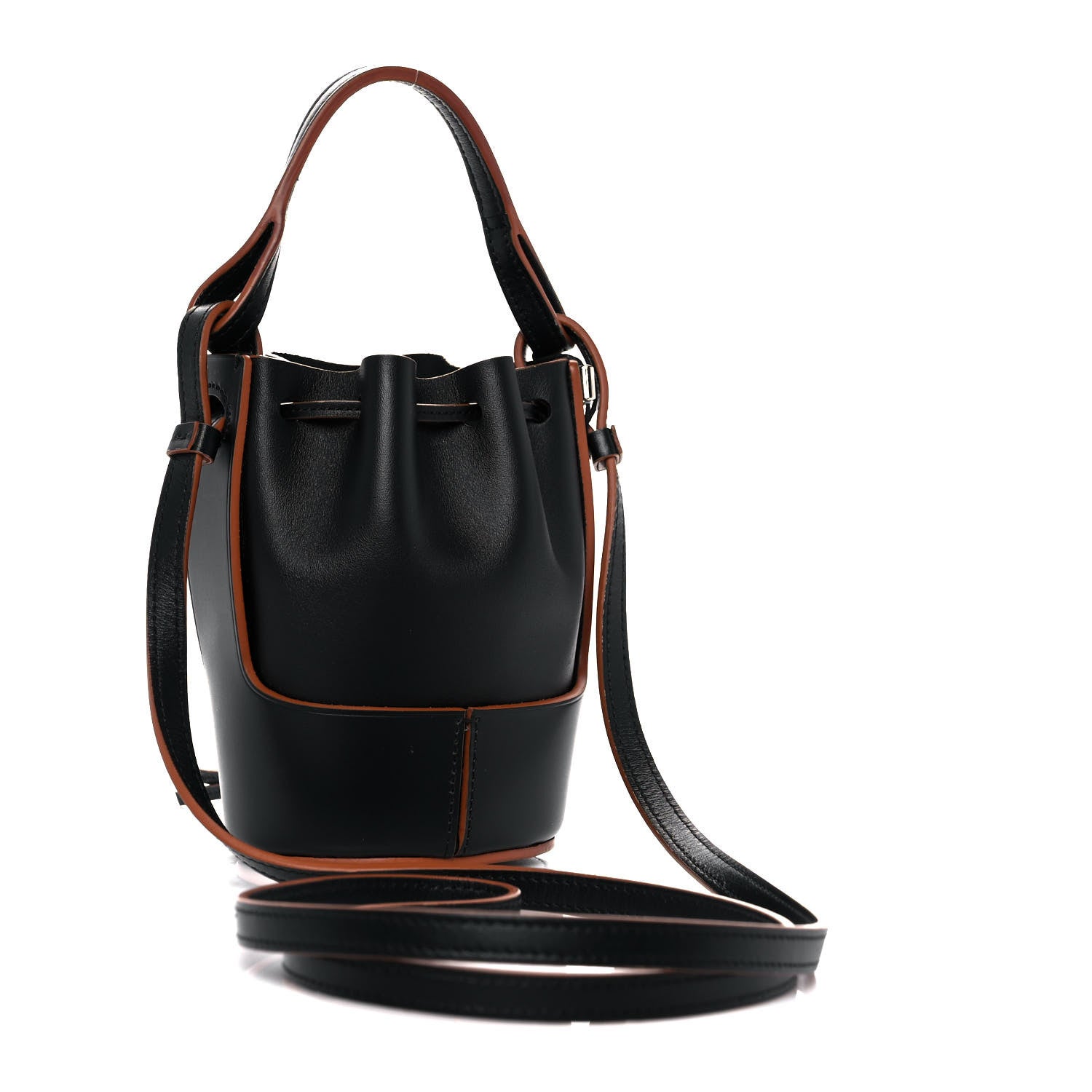 Loewe Calfskin Balloon Nano Bucket Bag Black Tan 2 of 8
