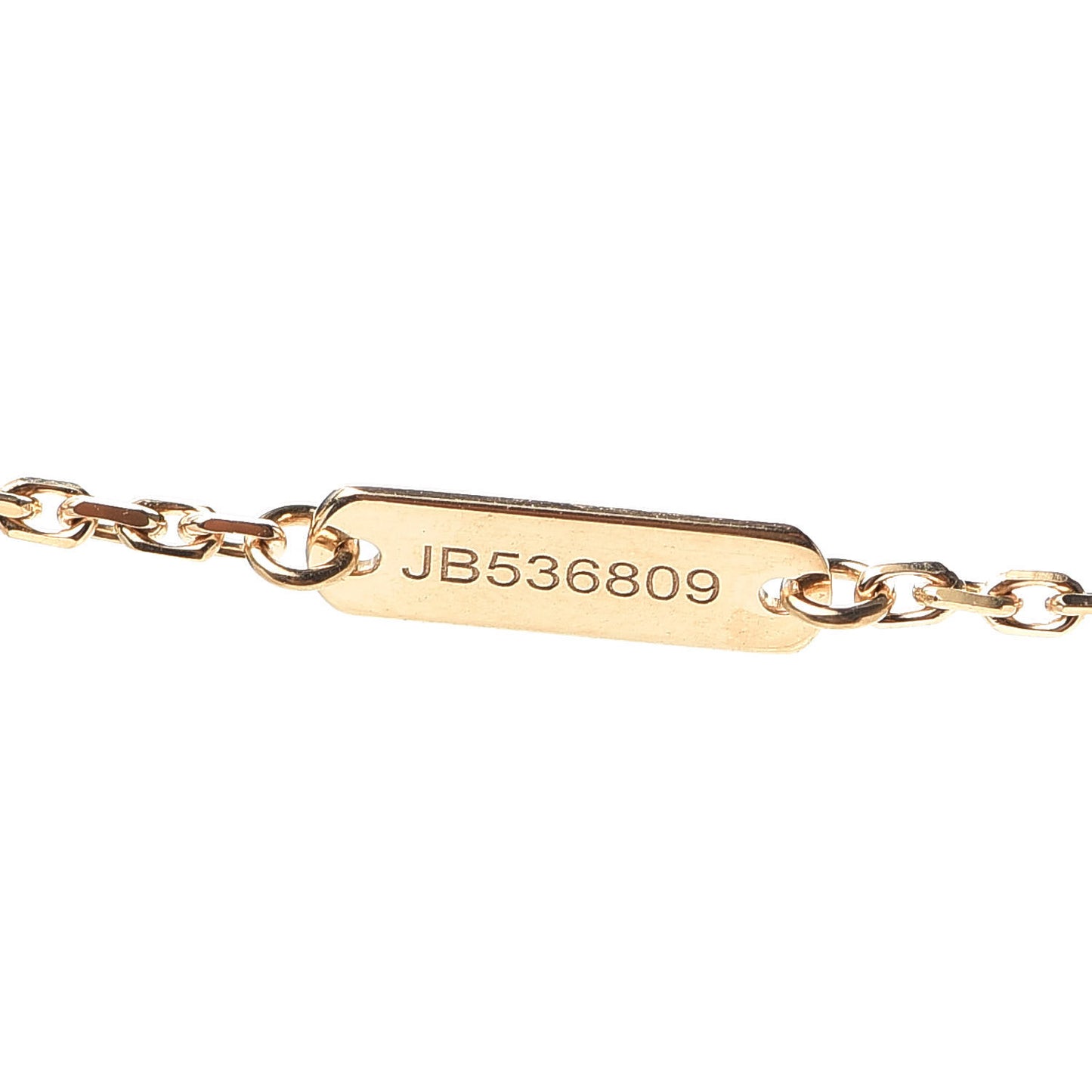 18K Yellow Gold Black Onyx Vintage Alhambra Pendant Necklace