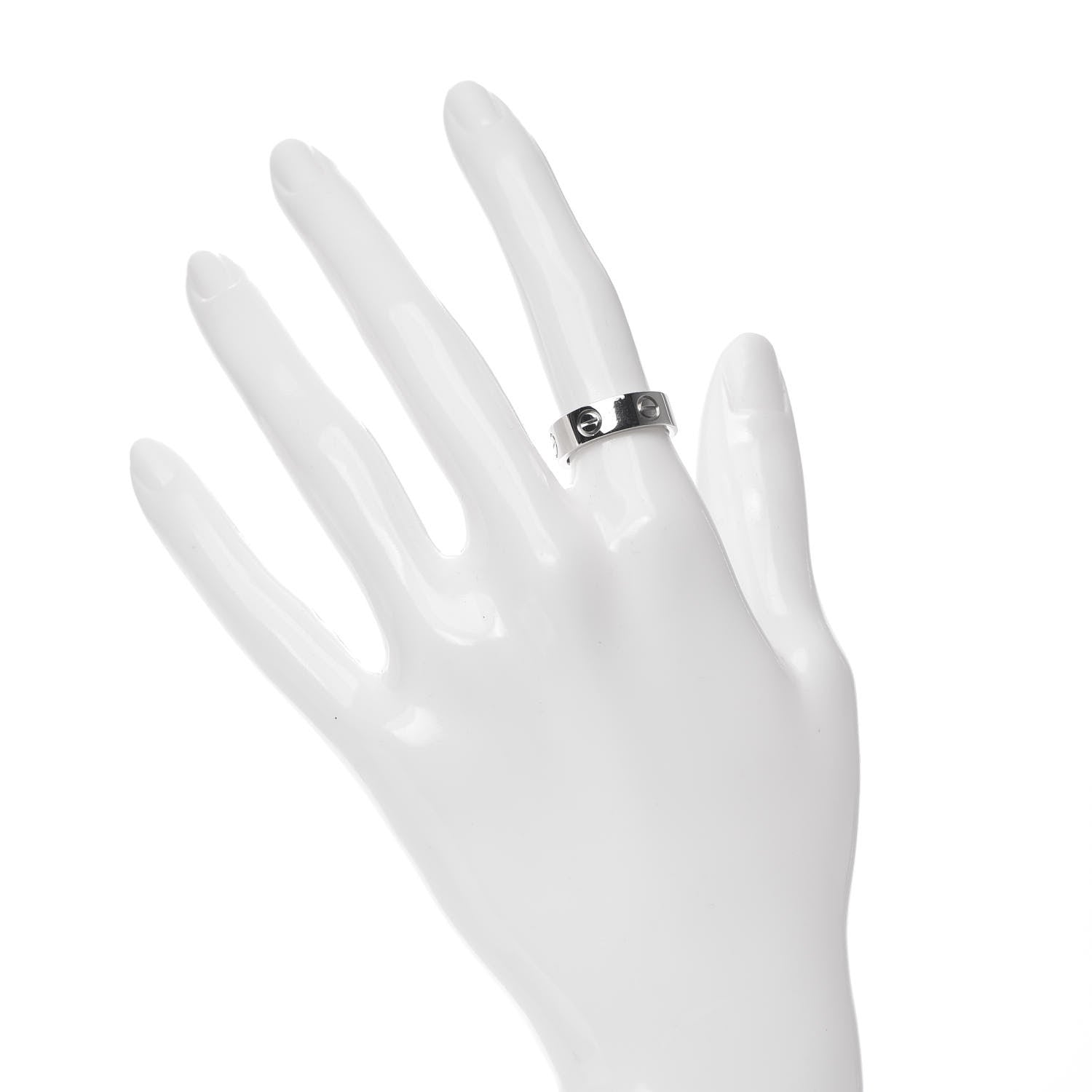 Cartier Platinum 5.5mm LOVE Ring 50 5.25 2 of 5