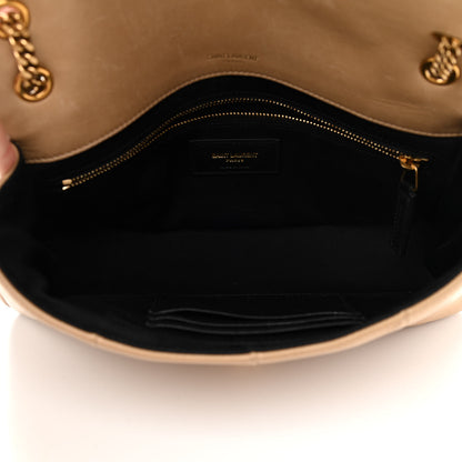 Saint Laurent Lambskin Patchwork Monogram Medium Jamie Beige 4 of 11