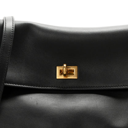 Balenciaga Smooth Calfskin Large Rodeo Top Handle Handbag Black 7 of 9
