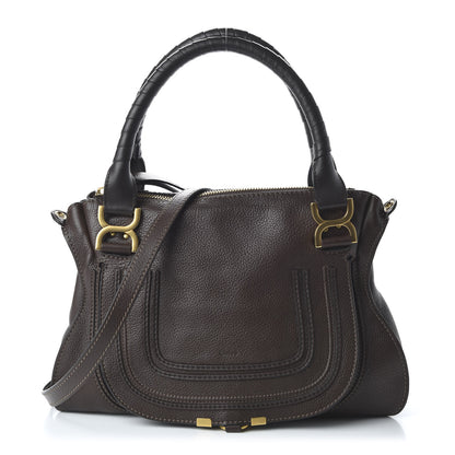 Chloe Calfskin Medium Marcie Satchel Coffee Shot 1 of 10