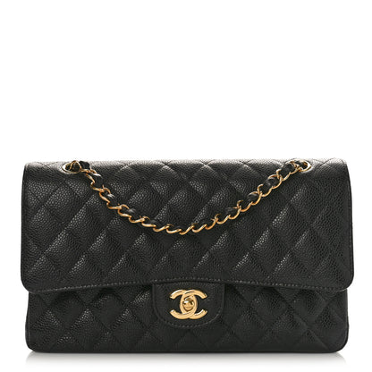 Chanel Caviar Quilted Medium Double Flap Black 1 of 10