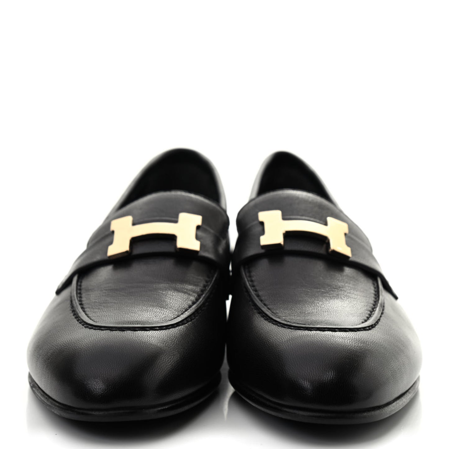 Goatskin Womens Paris Loafers 37 Black