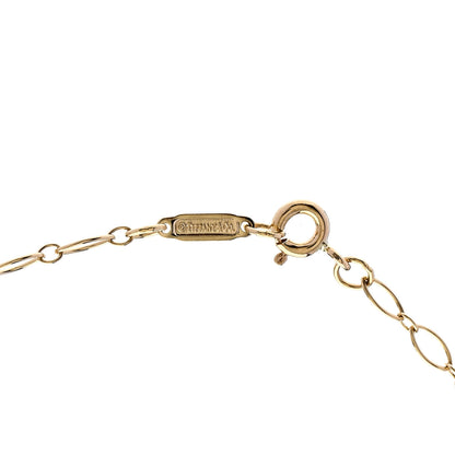 Tiffany 18K Yellow Gold Diamond Citrine Small Daisy Key Pendant Necklace 4 of 5