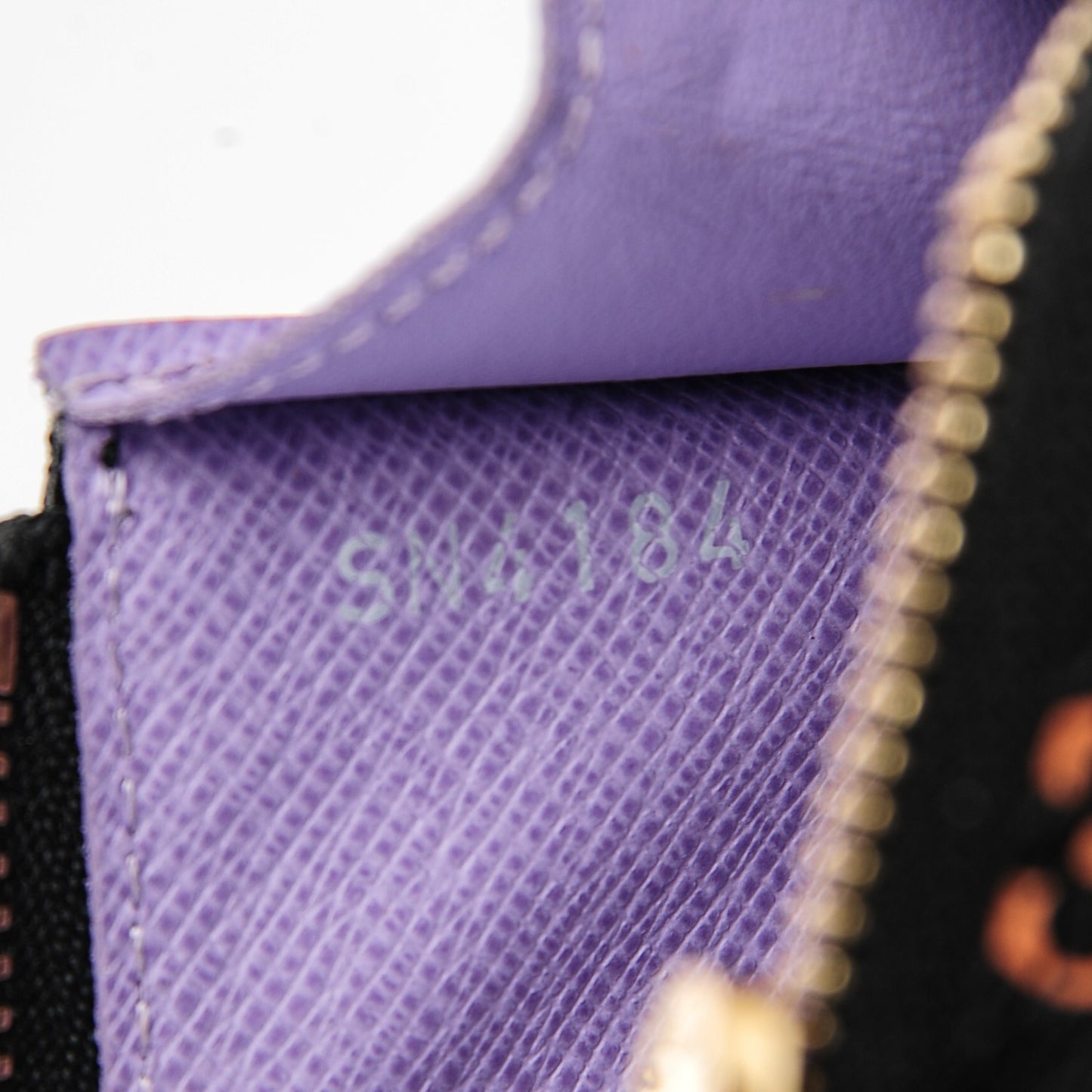 Monogram Multicolor Key Pouch Black Violet