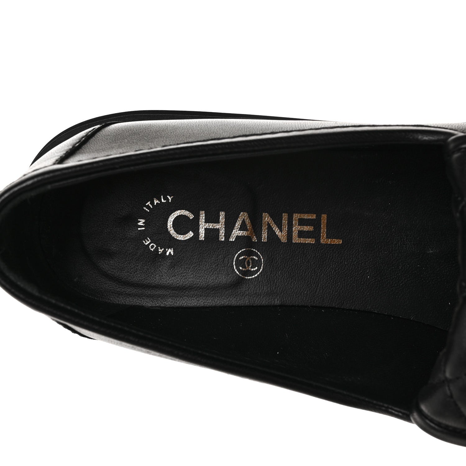 Chanel Lambskin Quilted CC Turnlock Loafers 40 Black 7 of 9
