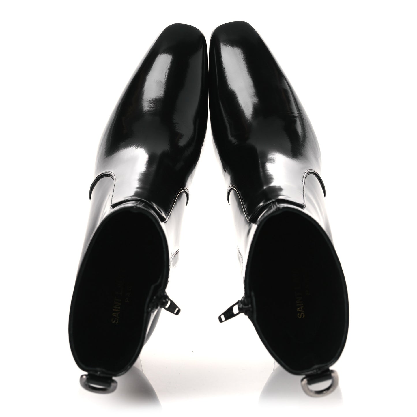 Vitello Marilyn Betty 70 Ankle Zip Boots 39 Black