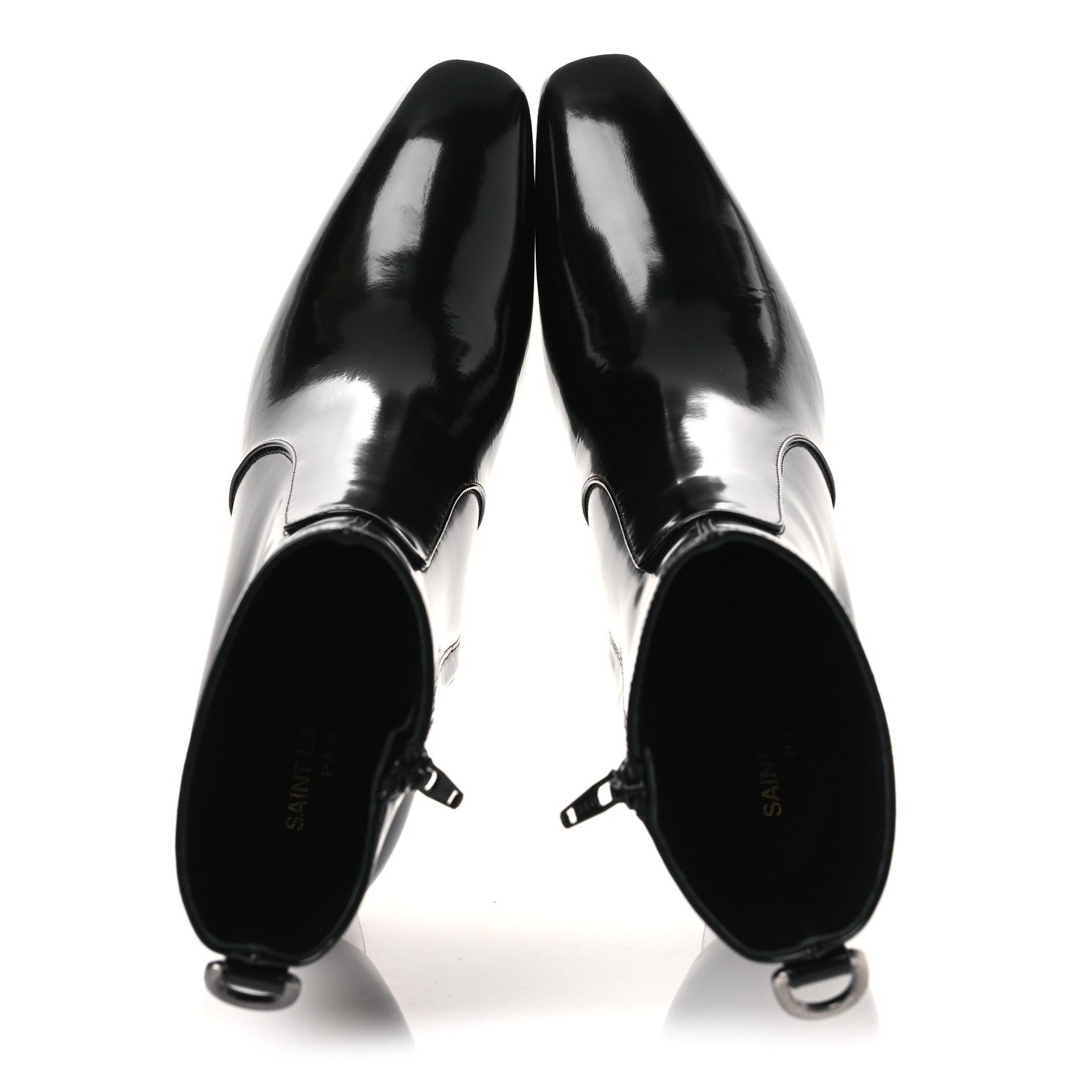 Saint Laurent Vitello Marilyn Betty 70 Ankle Zip Boots 39 Black 2 of 10
