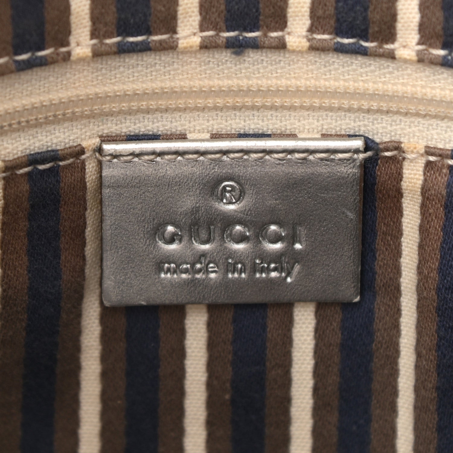 Gucci Metallic Monogram Medium New Britt Hobo Silver 5 of 9