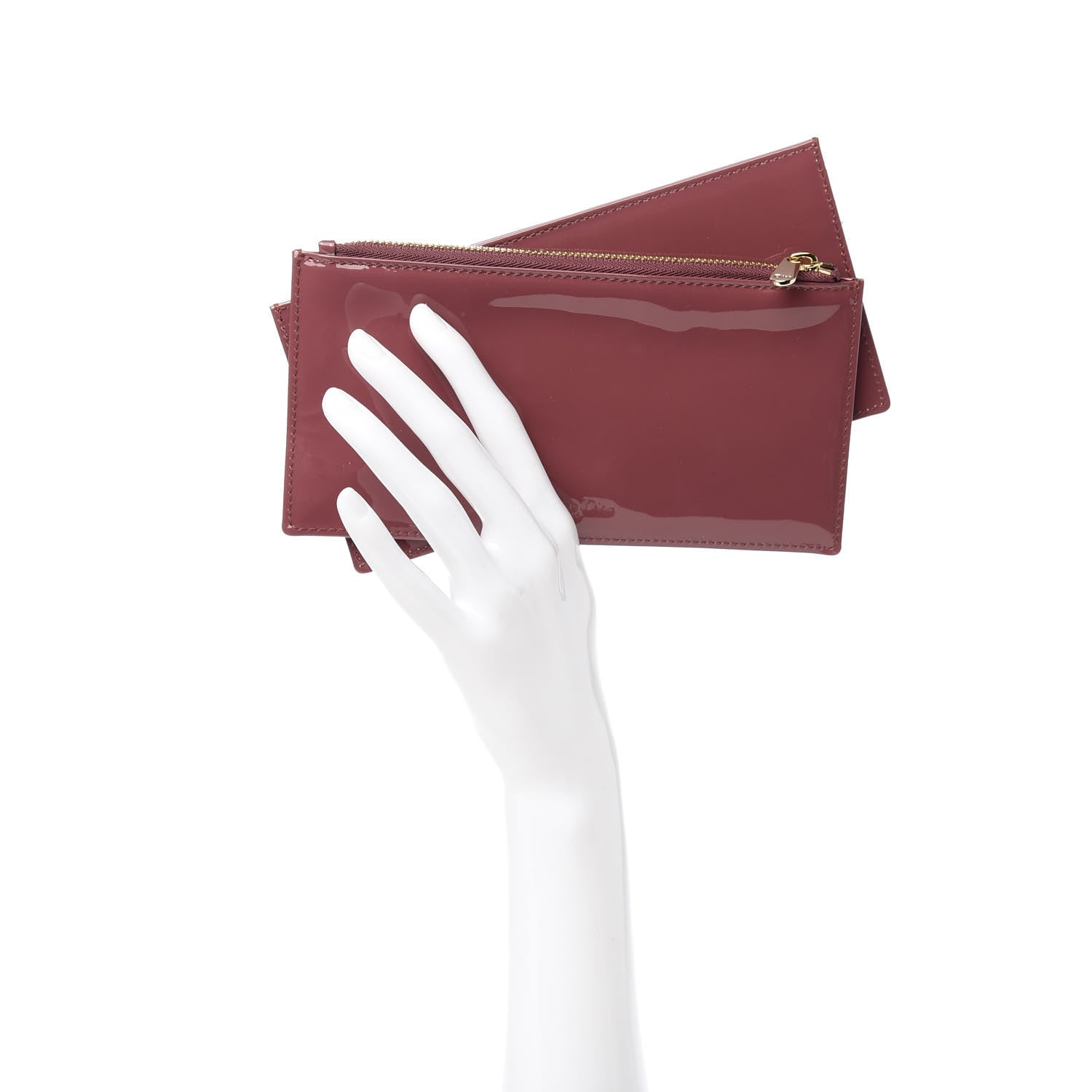 Christian Dior Patent Lady Dior Convertible Clutch Inserts Red 2 of 8