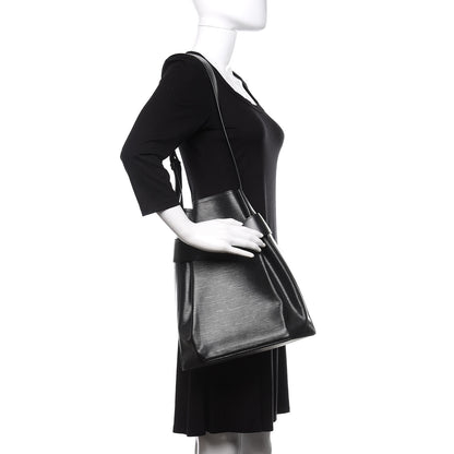Louis Vuitton Epi Sac D'Epaule GM Black 2 of 14