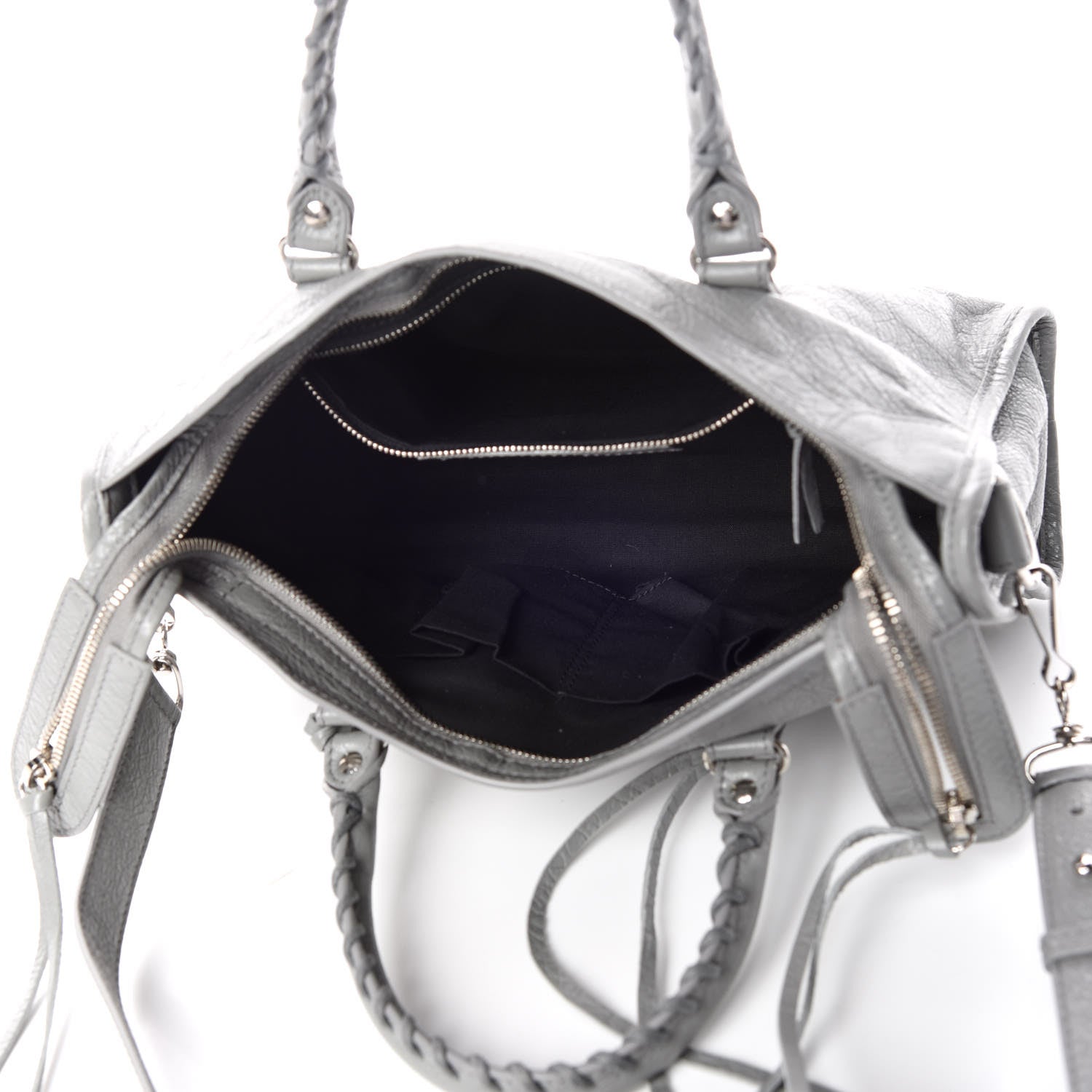 Balenciaga Agneau Classic Silver Hardware S City Gris Haussmannien 7 of 9