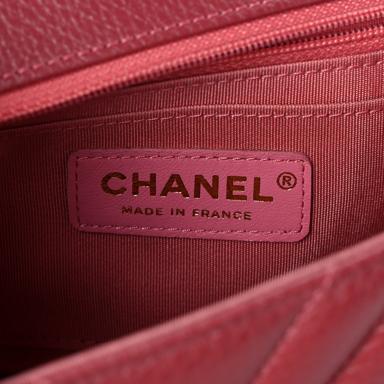 Chanel Calfskin Chevron Quilted Mini Statement Flap Pink 6 of 12