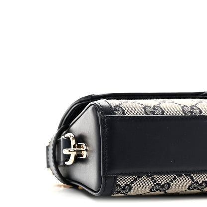 Gucci GG Monogram Small Luce Shoulder Bag Beige Blue 9 of 10