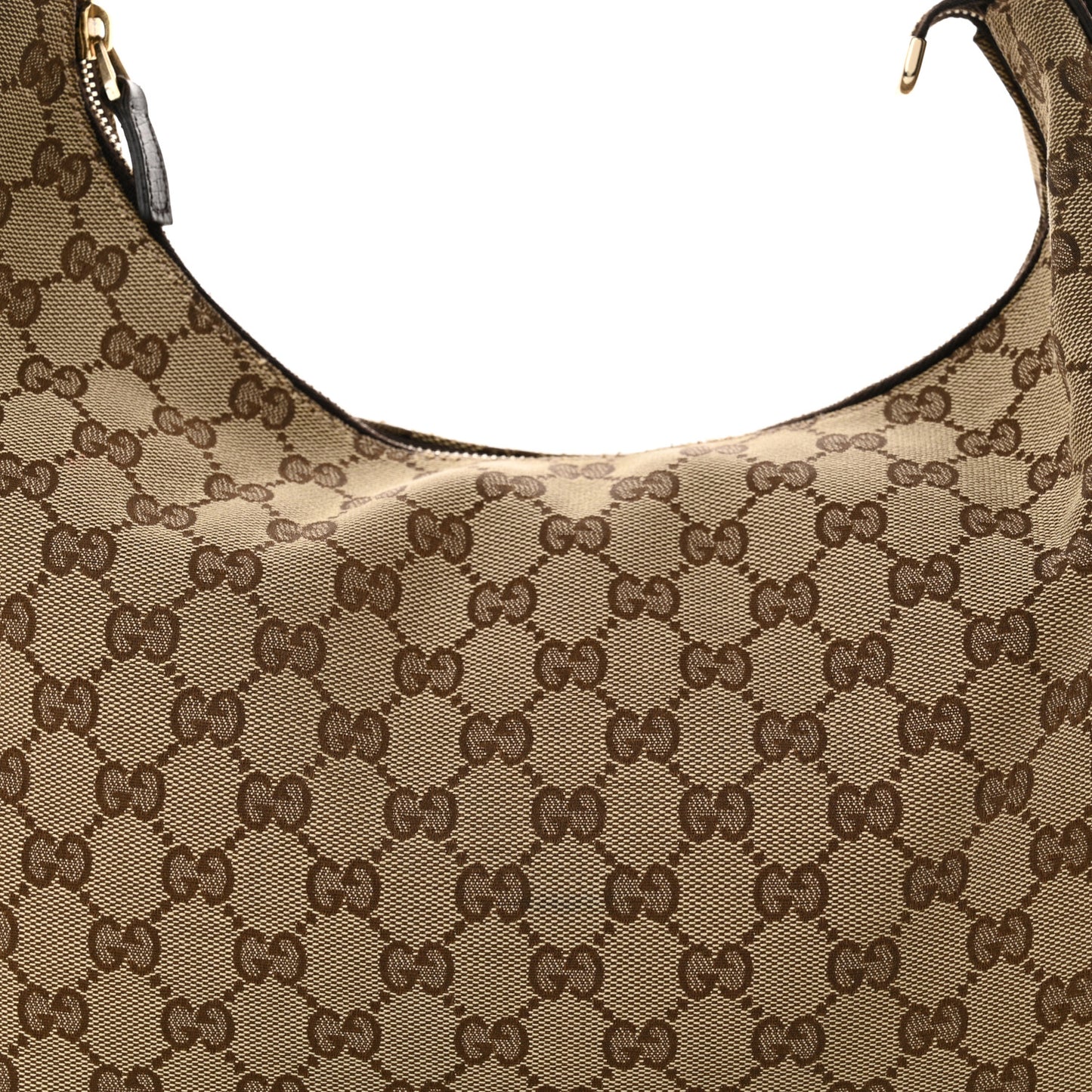 Monogram Medium Horsebit Chain Hobo Dark Brown