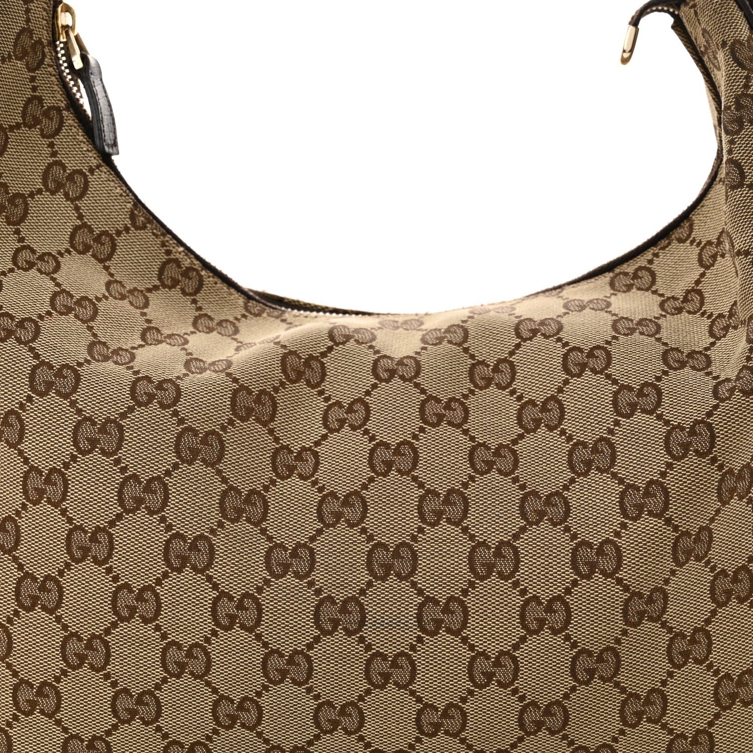Gucci Monogram Medium Horsebit Chain Hobo Dark Brown 8 of 16