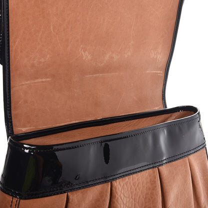 Fendi Nappa Patent B Bag Osso Black 9 of 12