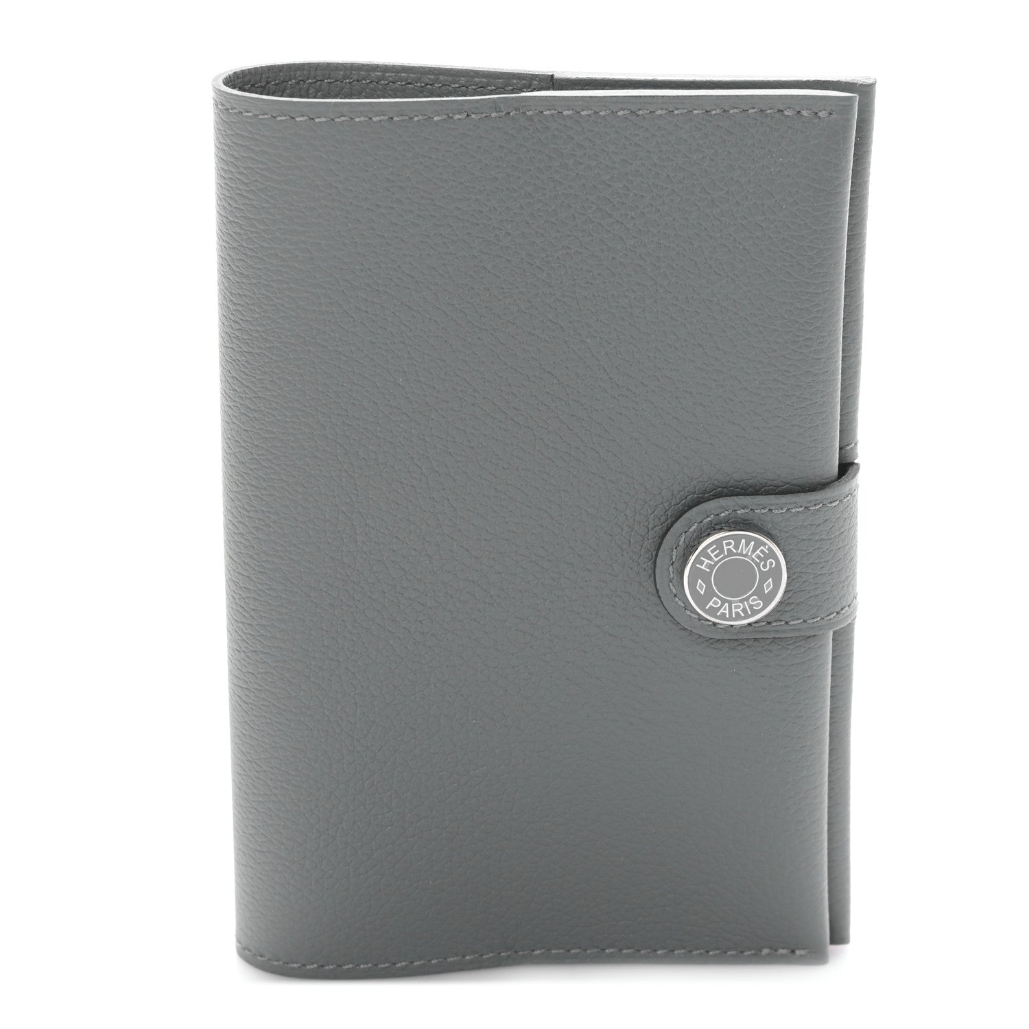 Hermes Evercolor RMS Passport Holder Gris Meyer 1 of 8