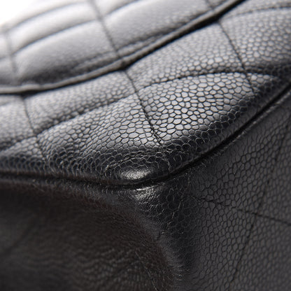 Chanel Caviar Quilted Jumbo Single Flap Black 14 of 16