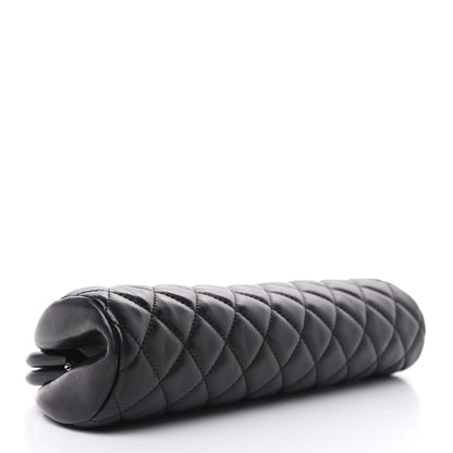 Chanel Lambskin Quilted Timeless Clutch Black 4 of 11