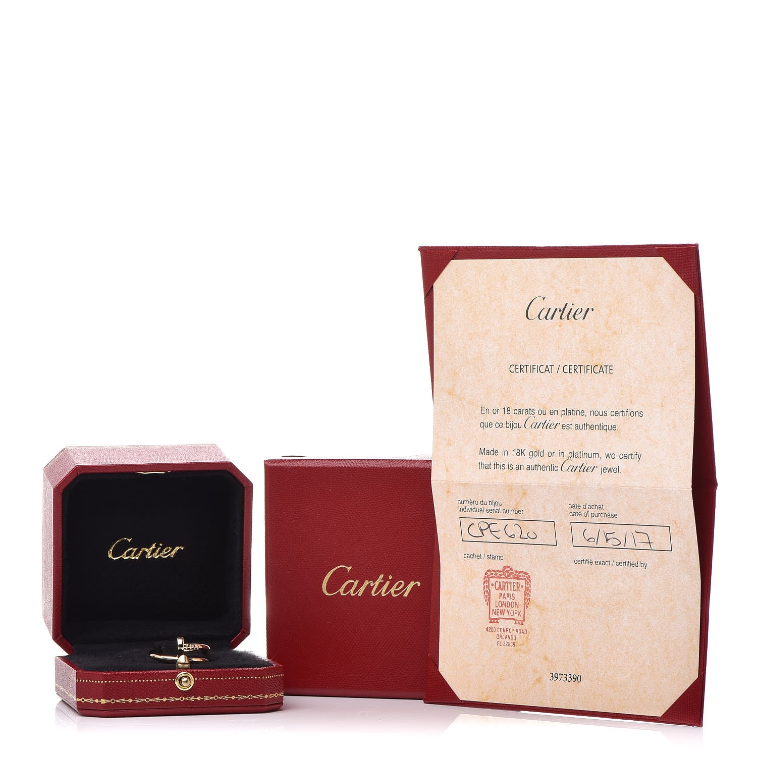 Cartier 18K Yellow Gold Juste Un Clou Ring 53 6.25 5 of 5