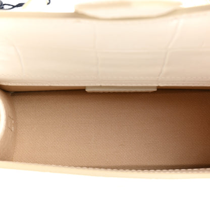 Jacquemus Calfskin Crocodile Embossed Le Bambino Light Ivory 5 of 11