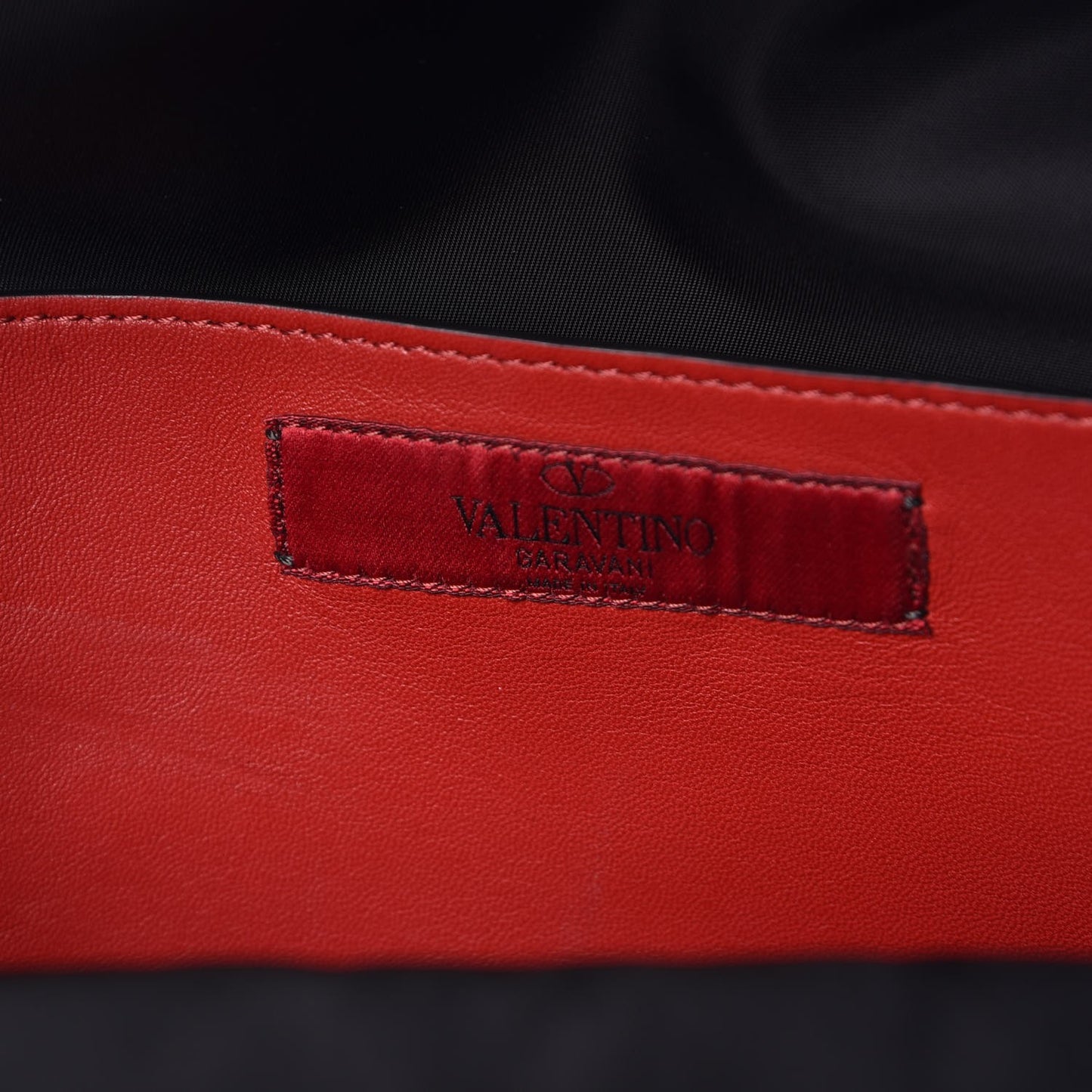 Nylon Quilted Rockstud Spike Backpack Black