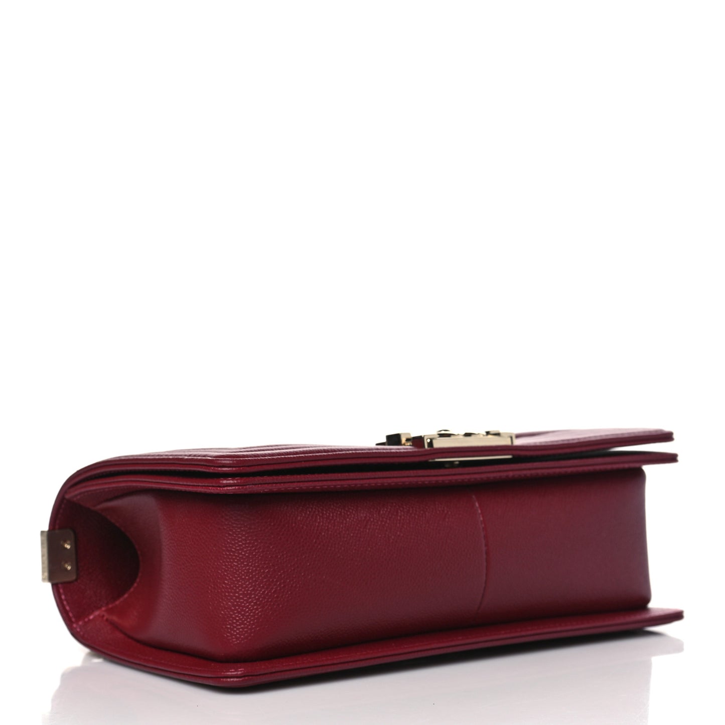 Caviar Quilted Medium Boy Flap Burgundy