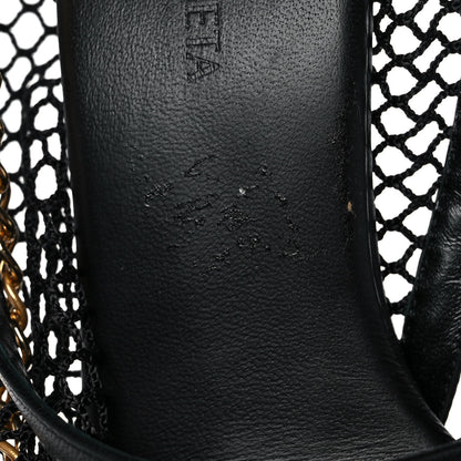 Bottega Veneta Mesh Nappa Chunky Chain Sandals 36 Black 8 of 9
