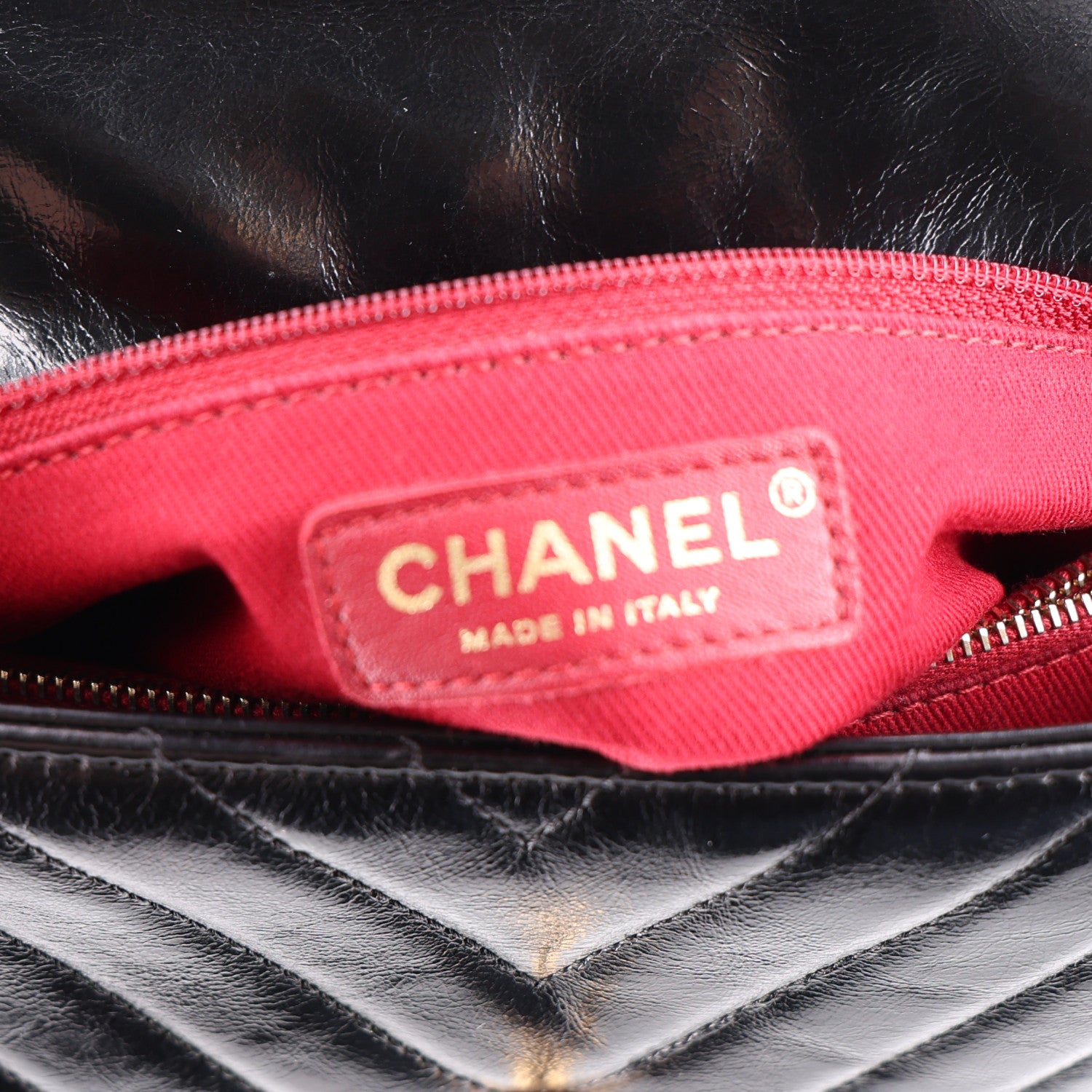Chanel Aged Calfskin Chevron Quilted Small Coco Handle Flap Black 6 of 11
