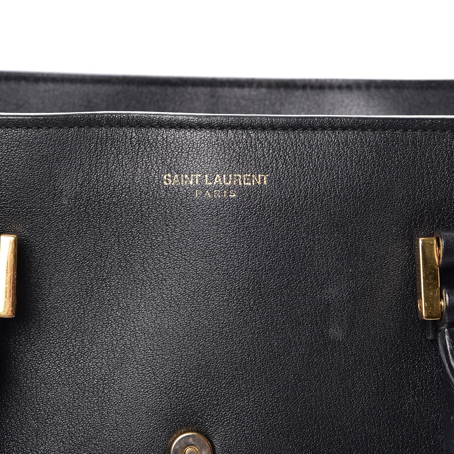 Calfskin Small Monogram Cabas Black