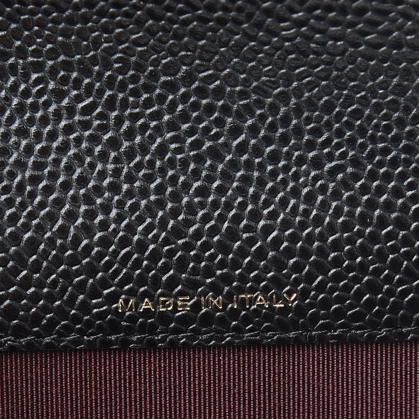 Caviar Quilted Flap Card Holder Black